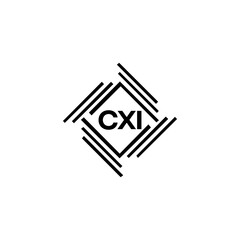  CXI logo. CXI set , C X I design. White CXI letter. CXI, C X I letter logo design. Initial letter CXI letter logo set, linked circle uppercase monogram logo. C X I letter logo vector design.