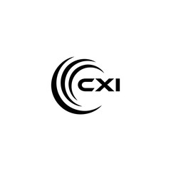  CXI logo. CXI set , C X I design. White CXI letter. CXI, C X I letter logo design. Initial letter CXI letter logo set, linked circle uppercase monogram logo. C X I letter logo vector design.