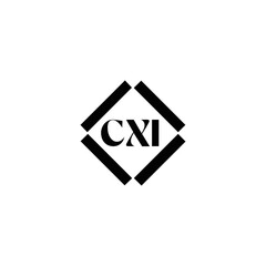 CXI logo. CXI set , C X I design. White CXI letter. CXI, C X I letter logo design. Initial letter CXI letter logo set, linked circle uppercase monogram logo. C X I letter logo vector design.