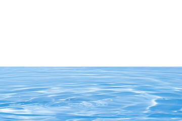 Water surface. Bluewater waves on the surface ripples blurred. Defocus blurred transparent blue...
