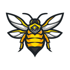 Esport vector logo bee, icon, sticker, symbol, honeybee, apis, wasp, insect, bumblebee