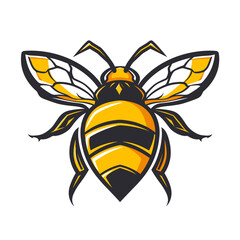Esport vector logo bee, icon, sticker, symbol, honeybee, apis, wasp, insect, bumblebee