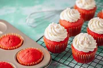 Red velvet cupcakes for  Holidays
