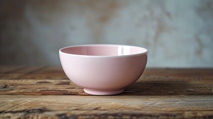 Pink kitchen bowl. Generative AI