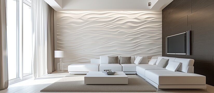 Interior wall decoration and siding can be enhanced using PVC plastic panels.