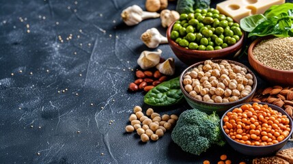 Vegan protein sources. Generative AI