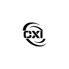  CXI logo. CXI set , C X I design. White CXI letter. CXI, C X I letter logo design. Initial letter CXI letter logo set, linked circle uppercase monogram logo. C X I letter logo vector design.