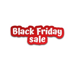 3D Black Friday sale poster