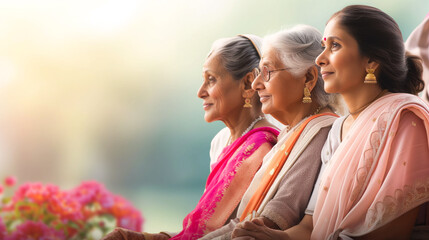 Women from different age groups, highlighting the interconnectedness and support that spans across generations, Womans day