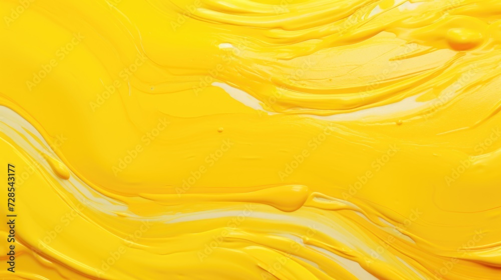Poster A close up view of a yellow liquid. Perfect for illustrating scientific experiments or artistic concepts.