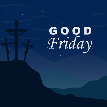 Good Friday illustration vector background.