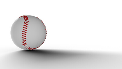 野球ボール 野球 ボール ソフトボール 影付き 透過影 半透明影 透過PNG 3D CG Rendering Images