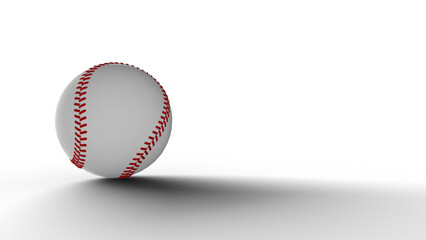 野球ボール 野球 ボール ソフトボール 影付き 透過影 半透明影 透過PNG 3D CG Rendering Images