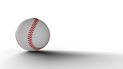 野球ボール 野球 ボール ソフトボール 影付き 透過影 半透明影 透過PNG 3D CG Rendering Images