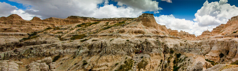 Views from the Notch Trail in Summer, Badlands National Park, South Dakota