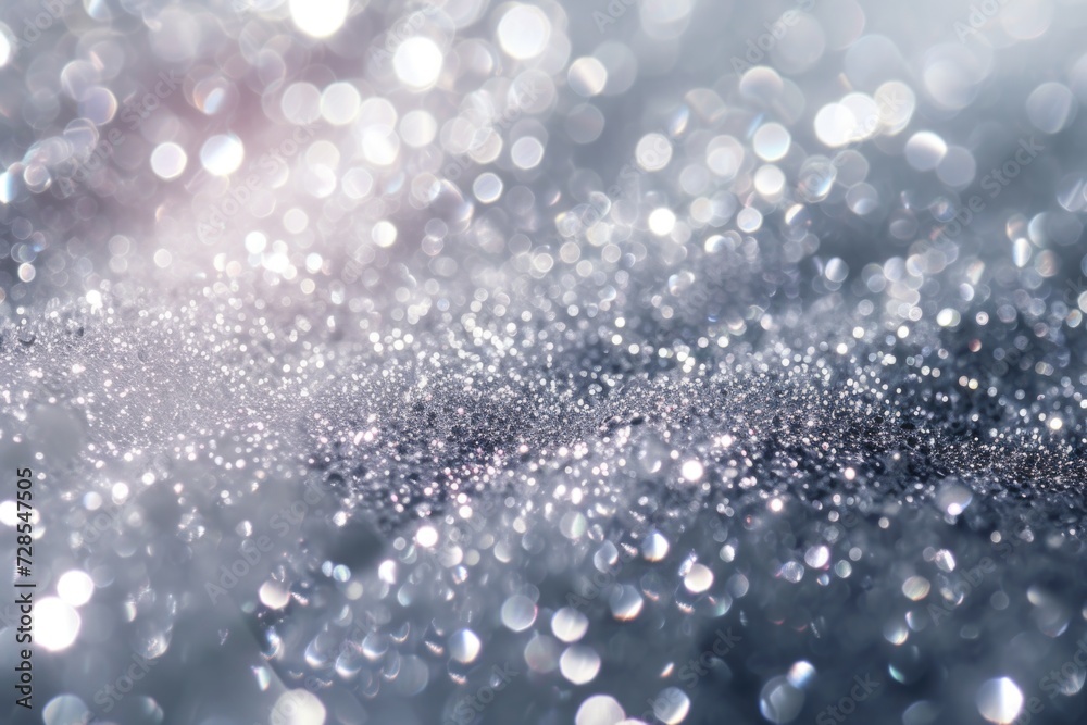 Poster Blurry background with close-up view of water droplets. Suitable for various applications