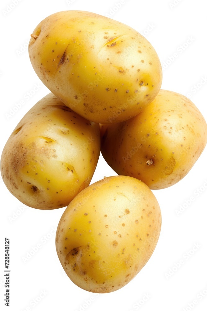 Fototapete a pile of potatoes stacked on top of each other. versatile image suitable for various food-related p