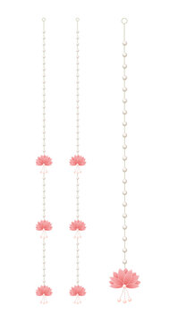 indian pink lotus wedding decoration element