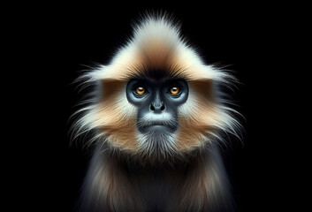Obraz premium Portrait of a Golden langur