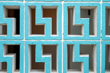 Mediterranean Tiles in Turquoise and White.