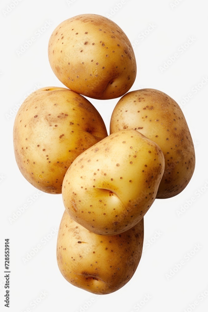 Aufkleber a group of potatoes stacked on top of each other. this image can be used to depict a variety of conc