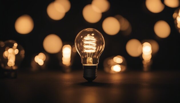 a single bulb burning alone among the dimmed bulbs
