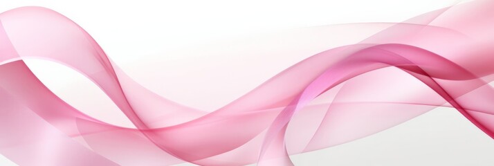 Flowing pink ribbon-like background, conceptual for Breast Cancer Awareness theme