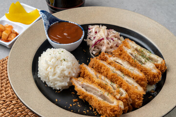 Pork, sirloin, set meal, cheese, pork cutlet, curry, cold buckwheat, udon,