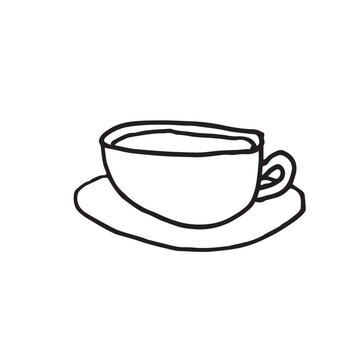 Hand drawn vector illustration coffee