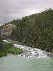 river in the mountains