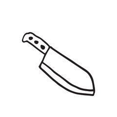 Hand drawn vector illustration knife