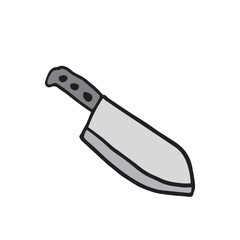 Hand drawn vector illustration knife