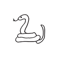 Hand drawn vector illustration Snake
