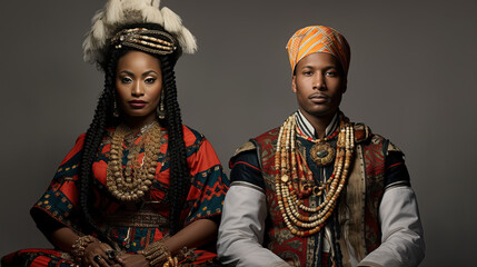 Traditional Clothing Across Generations of Men and Women in The World - obrazy, fototapety, plakaty