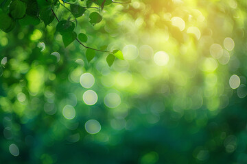 Fototapeta premium Soft blurry natural background with bokeh