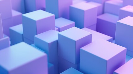 Obraz premium фон с кубами розового и голубого цвета 