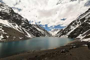 Laguna del Inca is a lake in the Cordillera region, Chile, near the border with Argentina. The lake is in the Portillo region