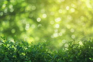 Fototapeta premium Soft blurry natural background with bokeh