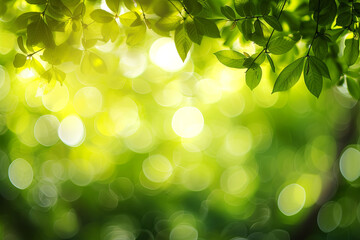 Fototapeta premium Soft blurry natural background with bokeh