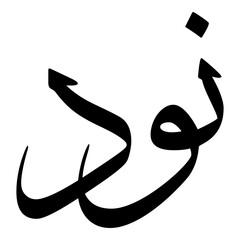 Naweed Muslim Girls Name Sulus Font Arabic Calligraphy 