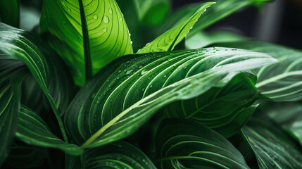 Green leaves background, Natural background