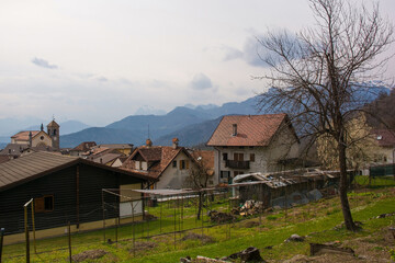 The village of Trava in Lauco district, Udine Province, Friuli-Venezia Giulia, north east Italy