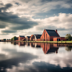 house on the lake Generative AI