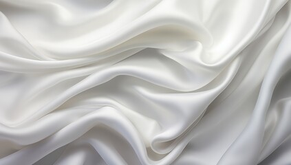 Close Up View of White Fabric - obrazy, fototapety, plakaty