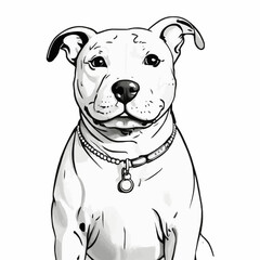 dog logo template design white background