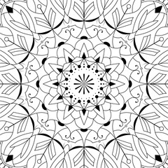 abstract pattern with flowers