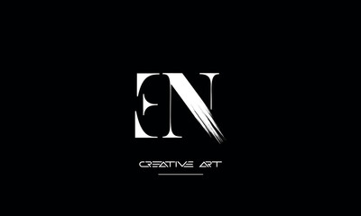 EN, NE, E, N abstract letters logo monogram