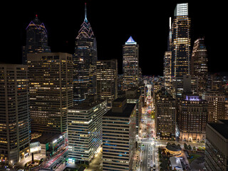 Philadelphia at night