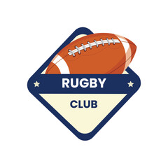  LOGO RUGBY CLUB VECTOR COLOR BLUE AND WHITE