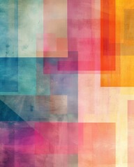 Multicolored Abstract Background With Squares